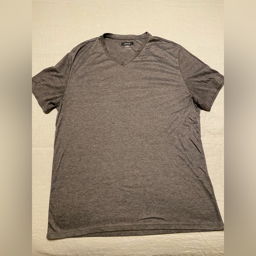 Alfani Gray V-Neck Shirt